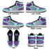 Metari 6T7 High Top Snekonz feat Stykonz Turquoise Mix Script | Hip Hop Streetwear Kicks - Stykonz Graffiti Streetwear